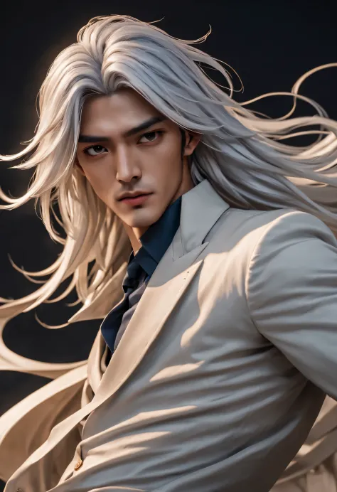 (male character design), Half body photo, Staring at the camera,
(Chinese handsome man Gao Changgong, Prince of Lanling, in fron...