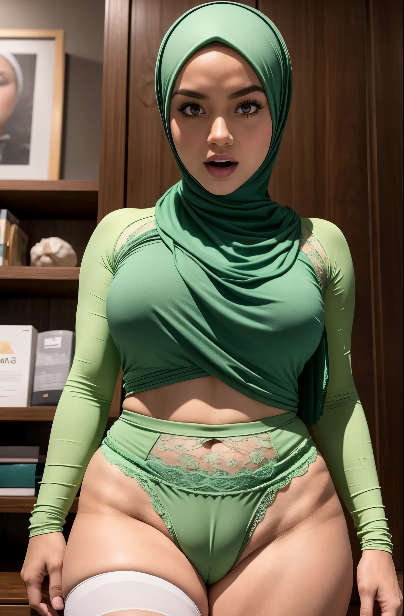 hijab naked Sultry Teen in Hijab Gets Naked in Bedroom Photo | Pornify ...