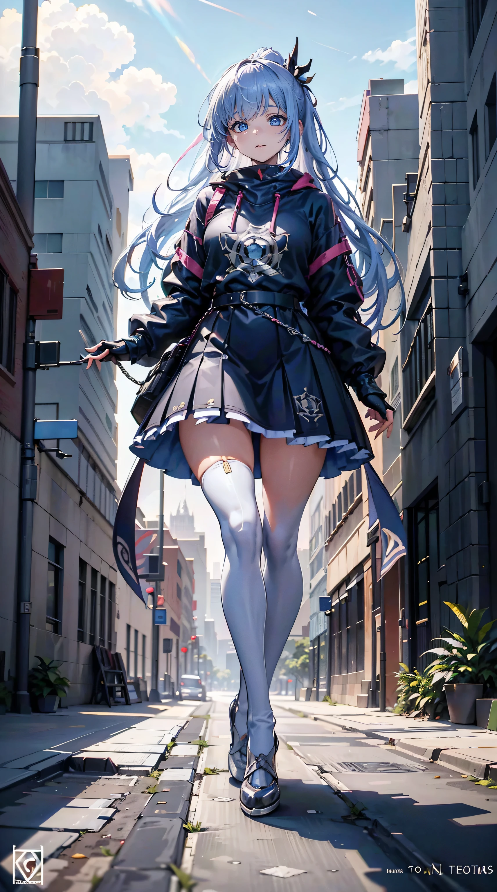 Dynamic angle, ((Full body posing:1.5), (colorful:1.2), (extremely detailed CG unity 16k wallpaper:1.1), (Denoising strength: 1.45), (tmasterpiece:1.37), ((official art)), Skaters play cyberpunk on streets with tall buildings and graffiti、, god rays, sparkle, glowing light, ((masterpiece)), ((best quality)), UHD, award winning, unreal engine 5, vaporware, shaded flat illustration, digital art, trending on artstation, highly detailed, fine detail, intricate