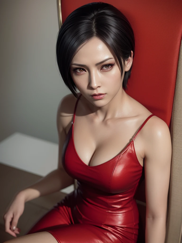 Ada Wong, face perfect, perfect symmetry, texture ultra realistic, perfectbody, face detailed, Realistic lighting, serious expression