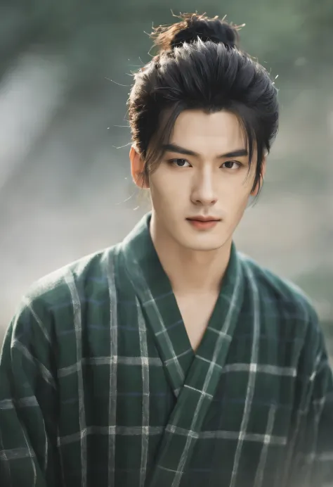 (male character design), Half body photo, Staring at the camera,
(Close-up of handsome Chinese boy Wei Jie making tea), He has a...
