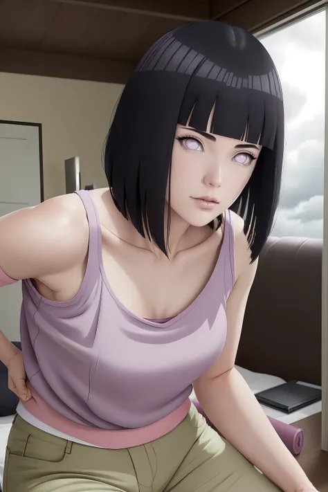 Hinata Hyuga,obra maestra, (Camiseta sin mangas) multicolor, - SeaArt AI