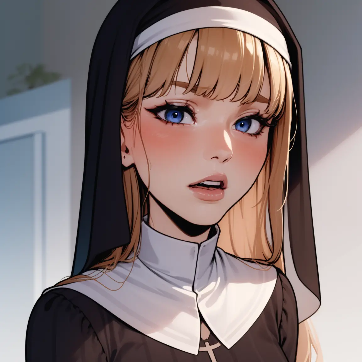 Nun, portrait