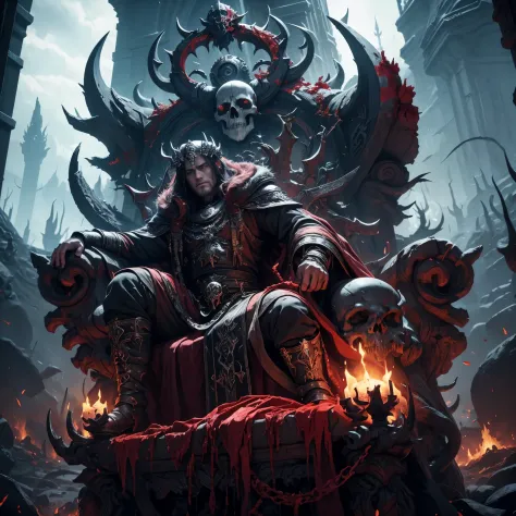 The realm of the Chaos God Korne, blood for the blood god, skulls for the skull throne, rivers of blood, a throne made of skulls...