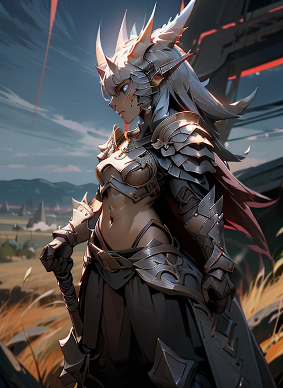 Create high definition 5K 2.5D CGI fantasy artwork featuring a girl dragon. The girl should be depicted in a frontal pose with a serious expression, Bright blue eyes, highly detailed facial features. she is wearing a cloak, Small black armor with high contrast shine, toned abdominal muscles、toned thighs、long legs、Protected by armor from the toes to the knees、her hair needs to be rendered in a very realistic way. In the background is a ruined castle, Set against a night sky filled with bright stars. Enhance fantasy elements、The giant dragon has large wings.。((The background of the princess is a dragon, castle, and starry sky.))、(The princess holds a strong, shining, transparent crystal sword in her hand.)、、the princess has a dragon at her side、

moreover, This artwork should embody the detailed anime art style, Similar to Artgerm&#39;s ArtStation and Pixiv works. A girl should be depicted as a dragon queen in an anime fantasy world, Combines elements of both anime and fantasy art, Big blue eyes、