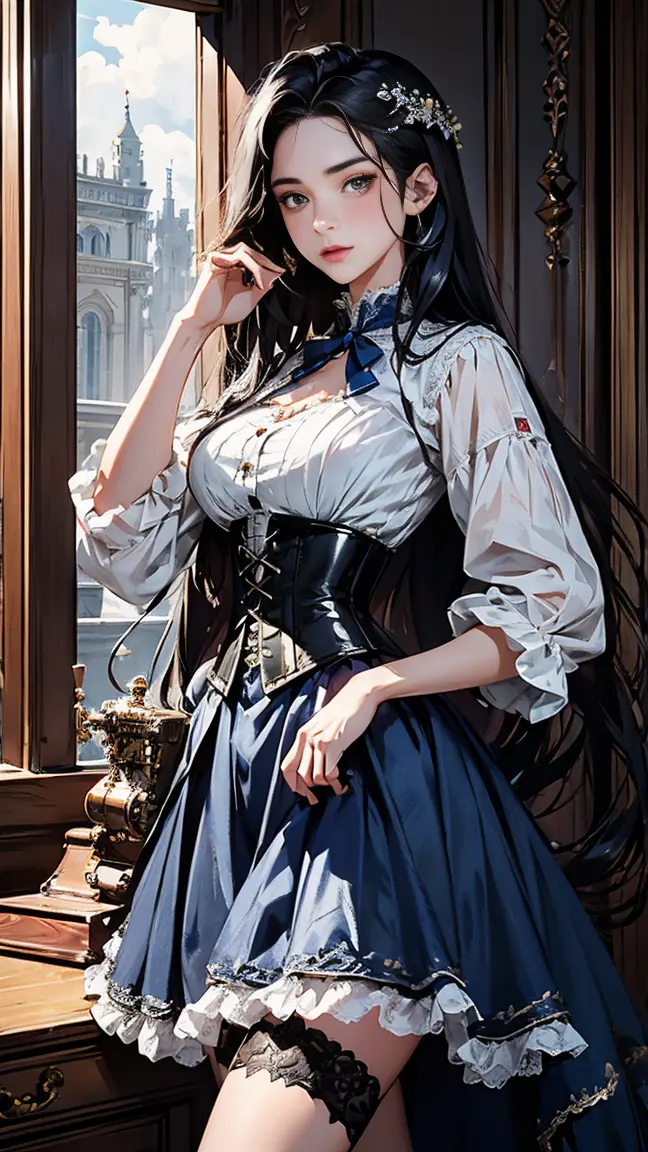 (((masterpiece)))、((highest quality))、(Super detailed)、(CG illustration)、(very beautiful girl))、cinematic light、((1 Mechanical G...