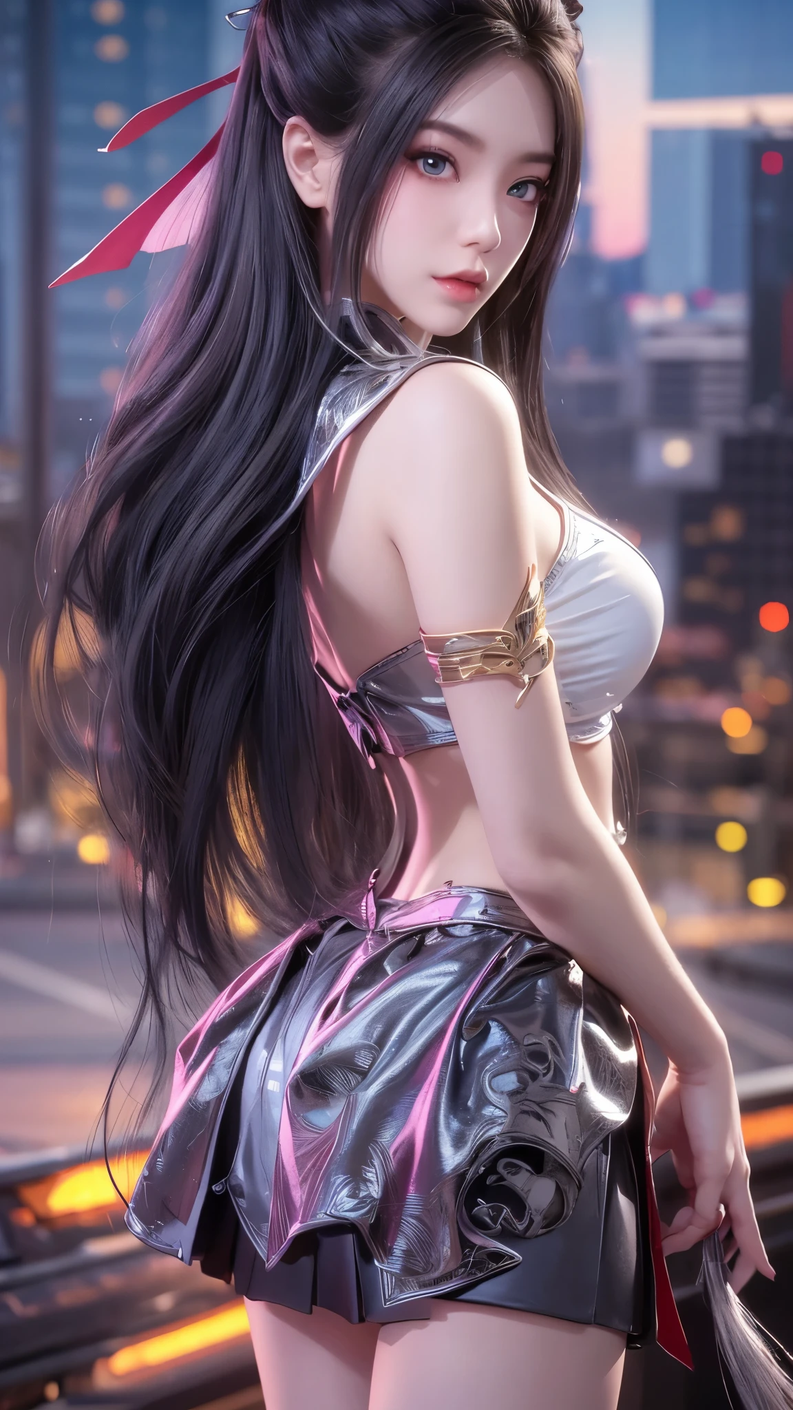 Close-up of a woman in a short skirt standing on a boat, Extremely detailed Artgerm, Murata and artgerm series, style art, Art style, Fashion trends, Beautiful and seductive anime woman, IG model | artistic sprout, Artistic germ style, 《Overwatch》Anna, like artjem