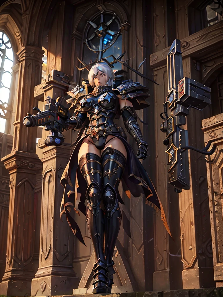 Gros plan d&#39;une femme vêtue de noir et blanc, fille en armure, biomechanical oppaï, armure blanche lisse, Armure de bikini, Armure de bikini, déesse animée, armure en PVC, J&#39;étais le point, Fille d&#39;anime d&#39;action féminine, corps gynoïde, cushart krentz, oppaï, Armure de bikini, fille animée, Armure de plaques brillante，femme paladin fantastique, warhammer 4 0 k fantaisie, photo d&#39;une paladin femelle, Warhammer Fantasy Art, warhammer 4 0k oeuvre d&#39;art，warhammer 4 0k oeuvre d&#39;art,  2b, Art conceptuel numérique de haute qualité, wh 4 0 k art, warhammer 4 0 k fantaisie, style warhammer 40k, WH40K, w 4 0 k, Art de Warhammer