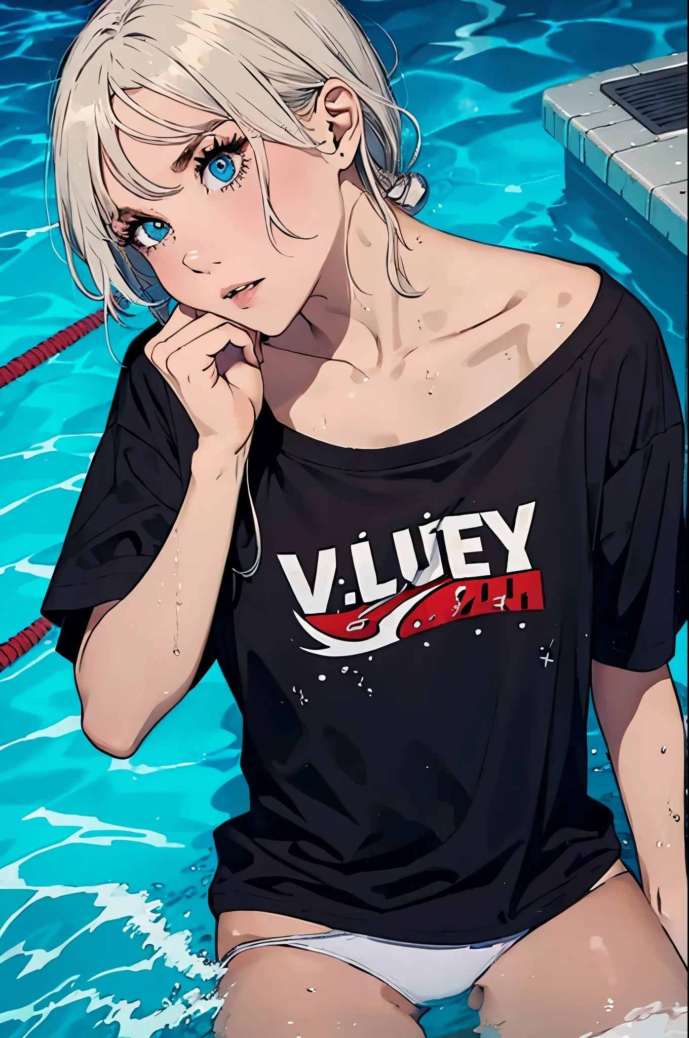 vulgar),Swim shirt,after sex - SeaArt AI