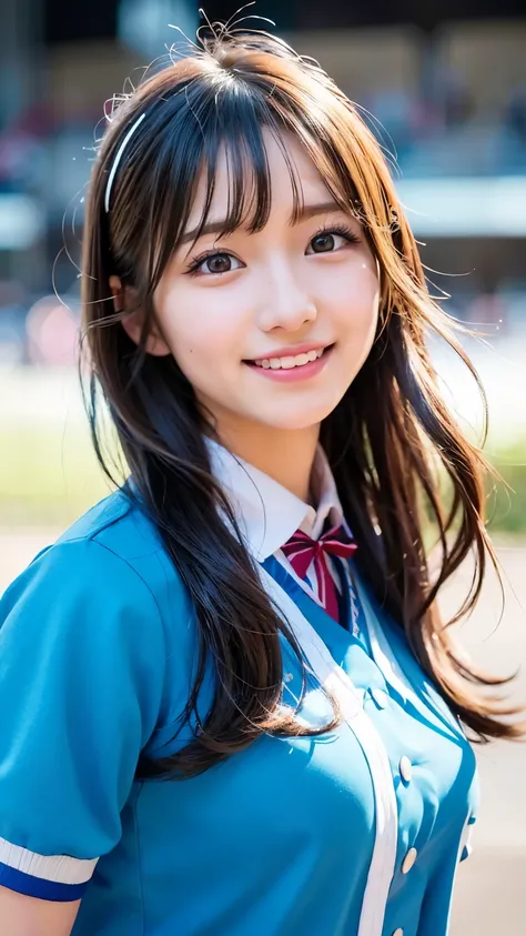 one teenage cute girl in AKB48 uniform, AKB48 Team TP, AKB48 uniform ...