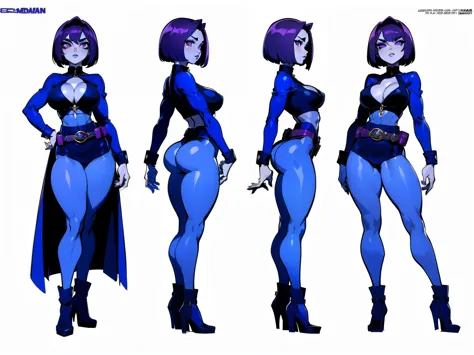 (((character sheet, front view, side view, back view, pose, concept, flat color, plain color))), (Shadman art:1.2), (big blissful eyes:1.2), (reclined), (curvy body:1.2), (highly detailed:1.2), (detailed face and eyes:1.2), (huge breasts:1.2), (busty), (de...