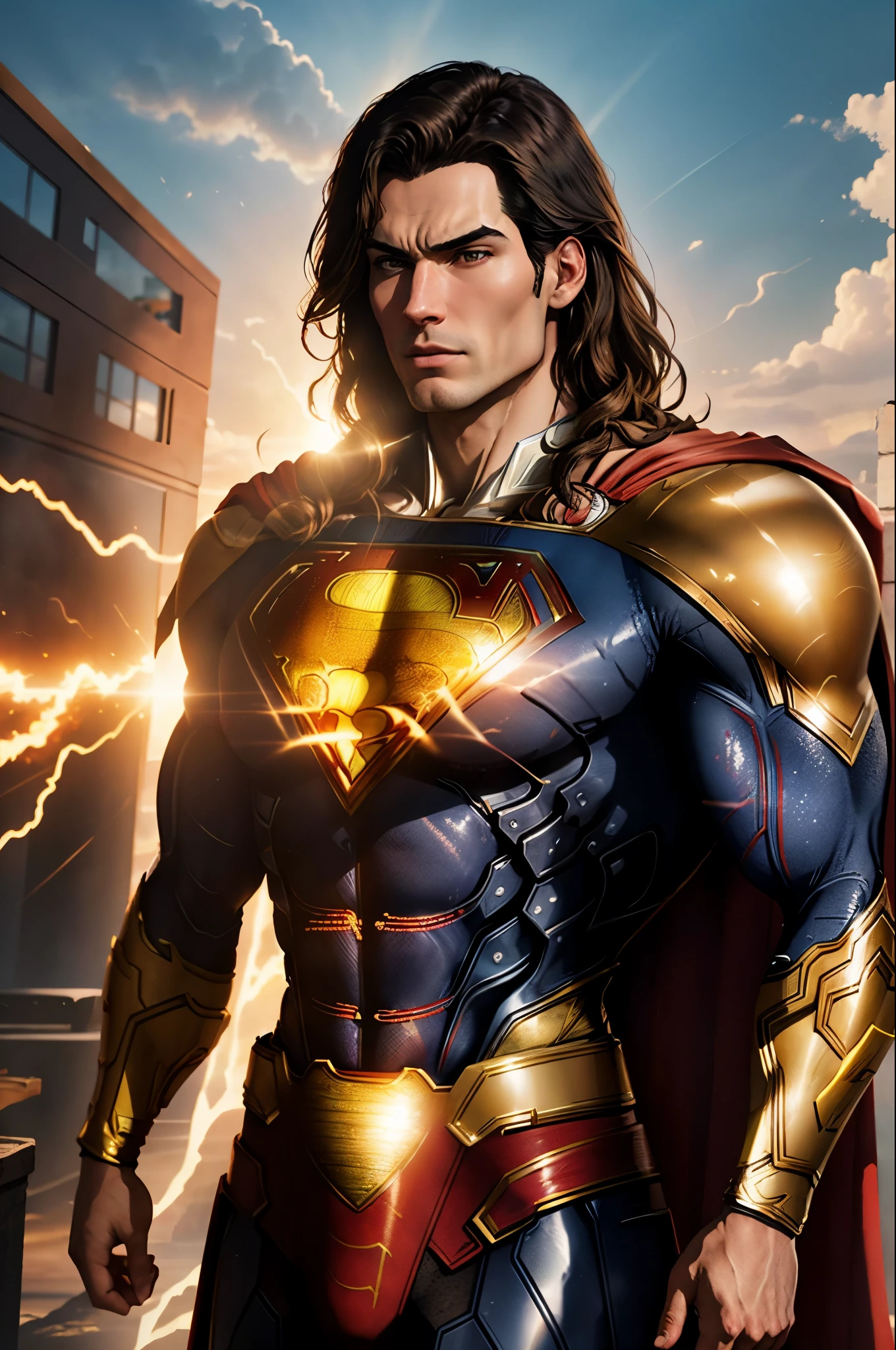 Супермен в золотой броне