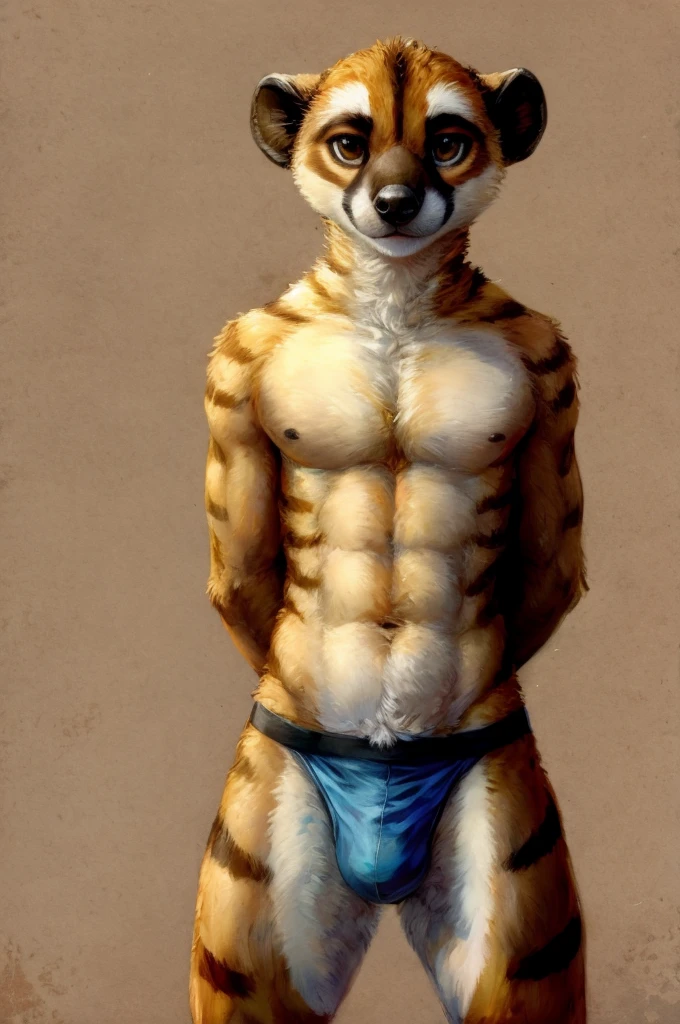 Solo Furry Anthro Meerkat Male SeaArt AI