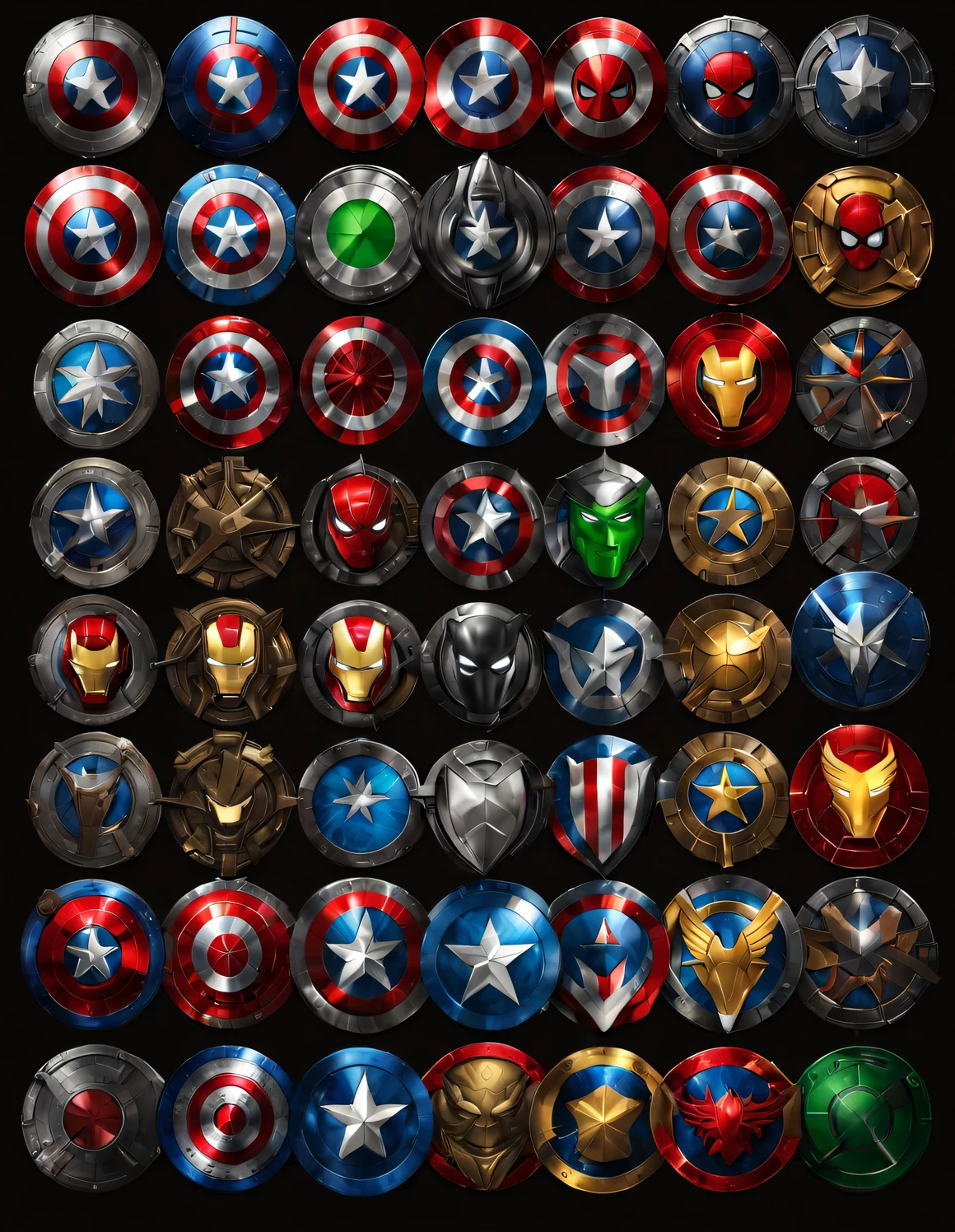 SeaArt AIで作成されたShields Marvel