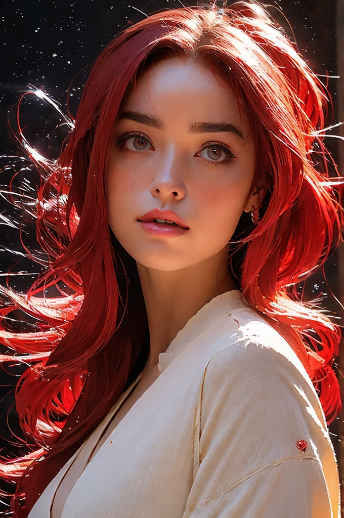 Emilia Clarke Rapunzel Cabello Rojo Red Hair Red Eyes Seaart Ai 0661