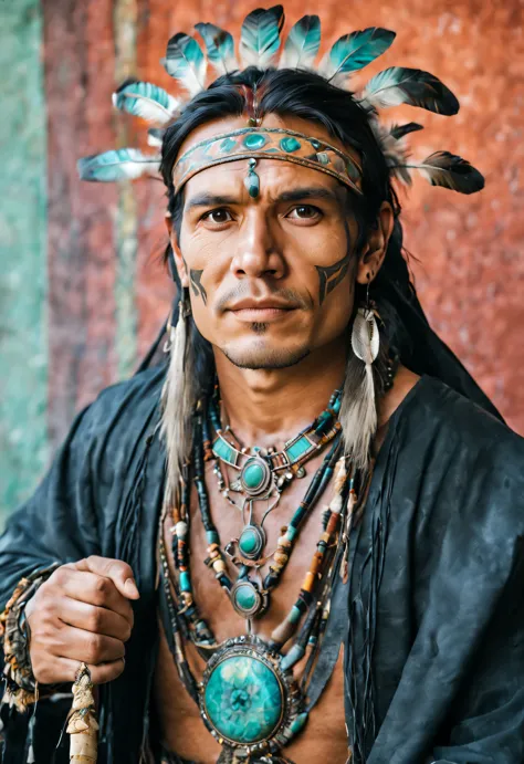 Very handsome shaman，handsome young man