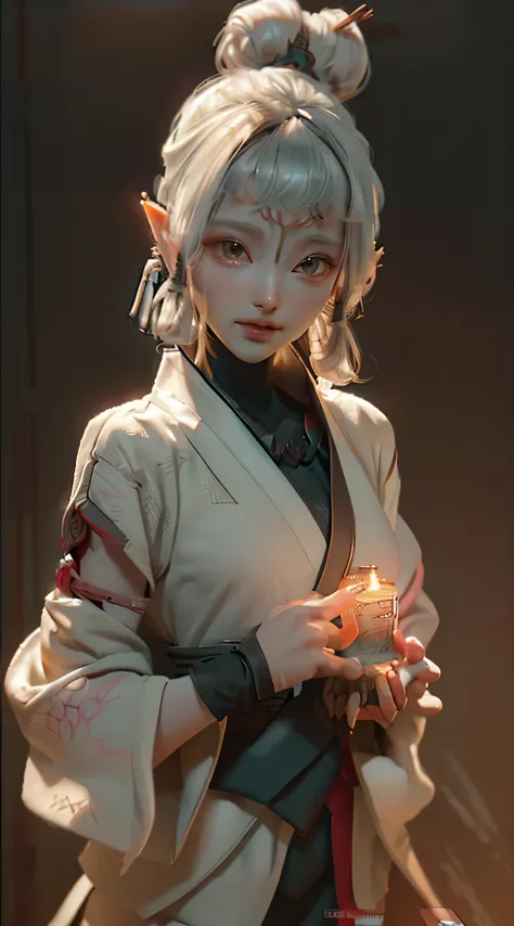 Paya, ((best qualtiy)), ((tmasterpiece)), (the detail:1.4), 3D, A beautiful cyberpunk female image,Chinese Hanfu，HDR（HighDynamic...