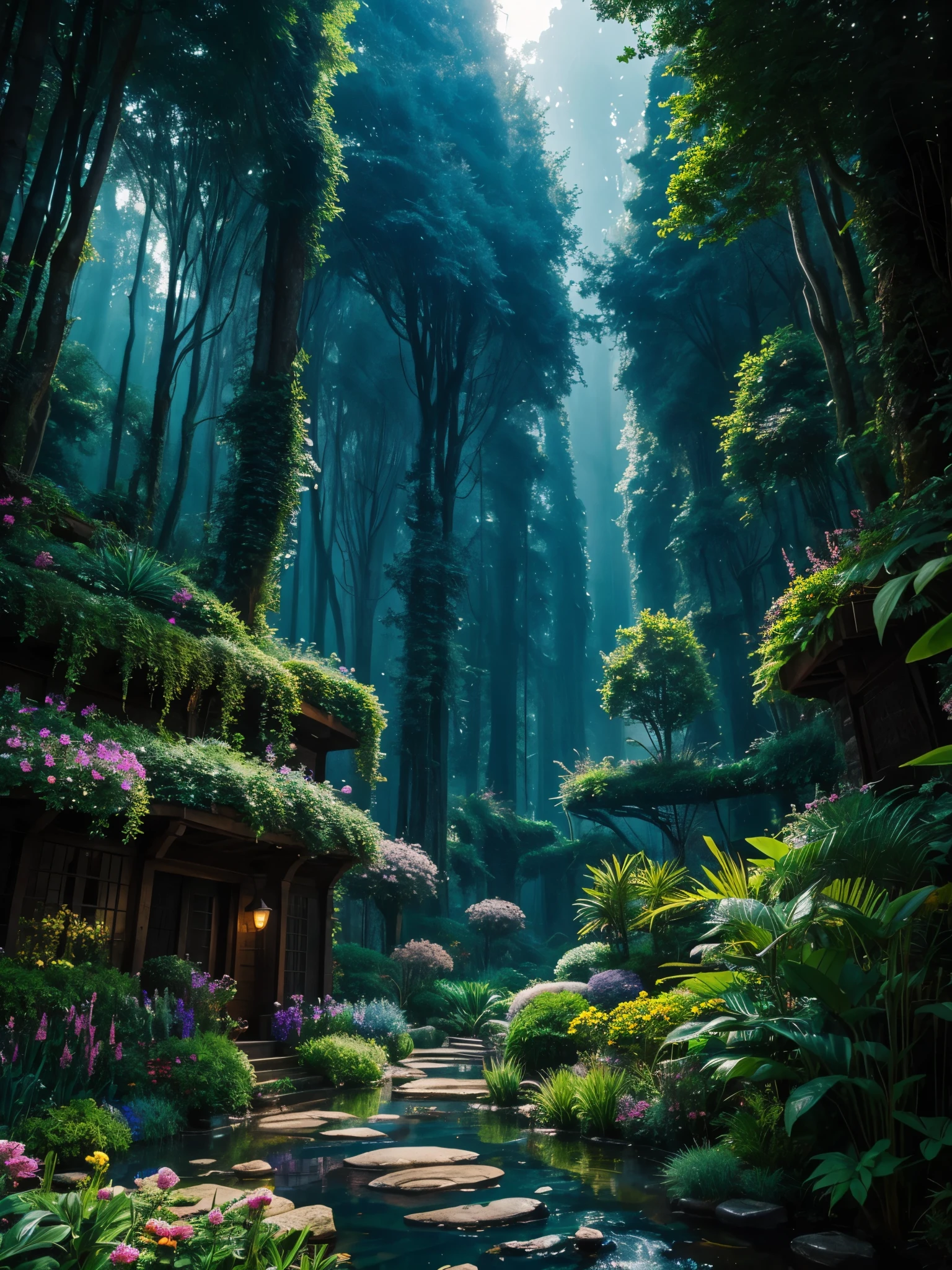 A magical place, and some unique plants, dark nuance 