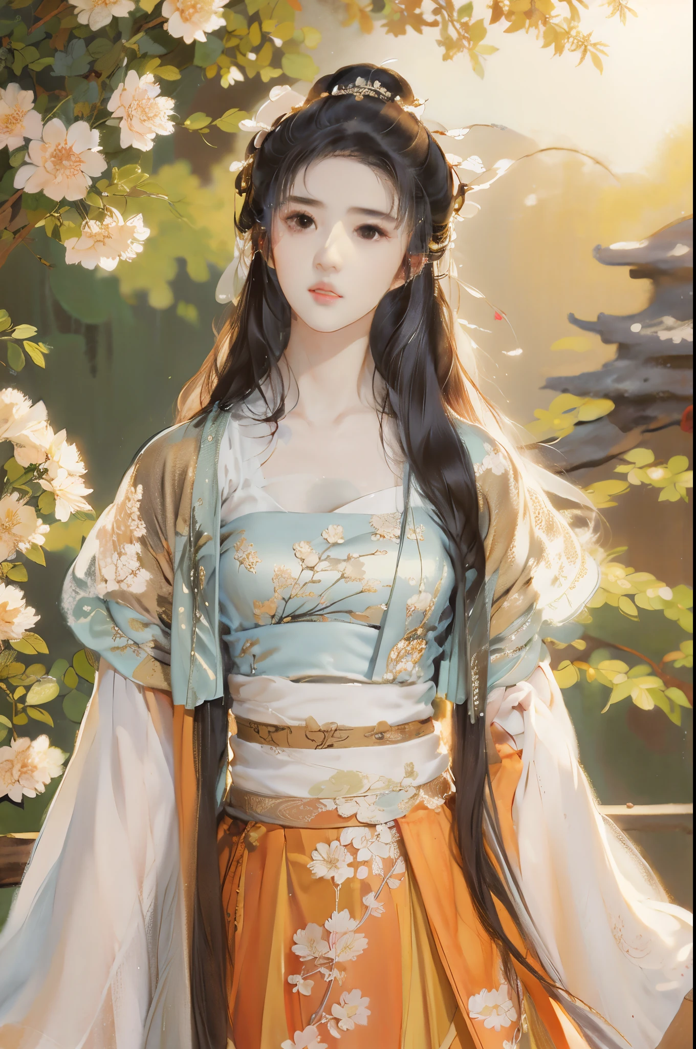 liuyifei, 1 garota, Hanfu, melhor qualidade, obra de arte,