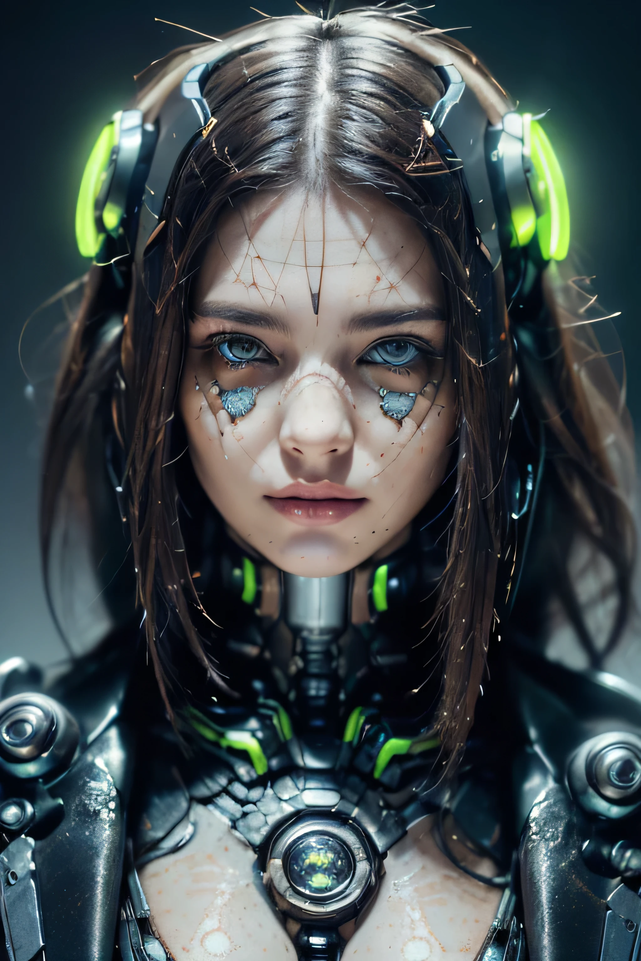 (Best Quality, Masterpiece, Ultra High Definition, High resolution, highly detailed, High Definition Face, clear pictures, HDR:1.5), (20-year-old woman:1.3), (eyes be visually in focus:1.4), (film photography style:1.5), (background neon sign, neon color fashion, gantz suit:1.5), (Slim Big Breasts, huge Breasts:1.2), (Glossy, highly fine breasts, shiny skin), highly detailed facial and skin texture, (beautiful eyes, light in the eyes, detailed eyes), clean face, white skin, very Fair skin, cyberpunk beauty