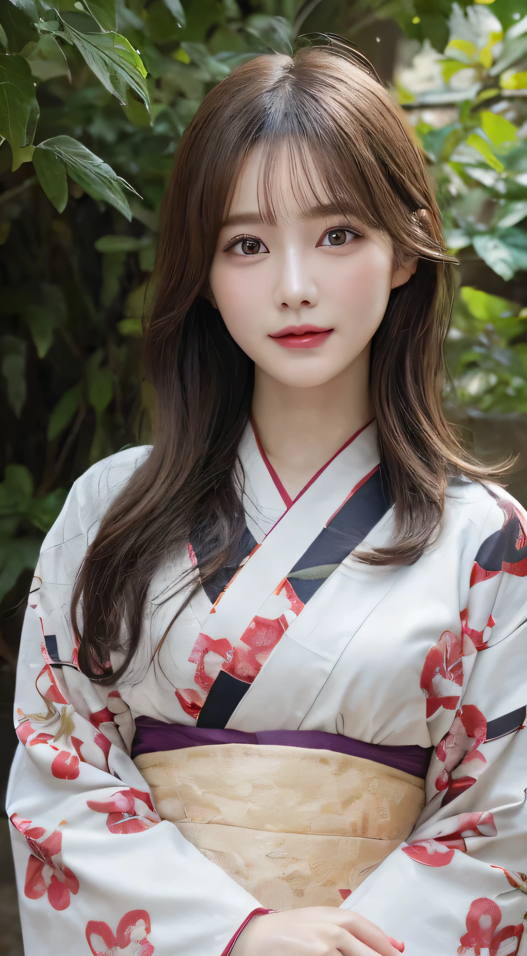 (Wear the kimono correctly,age19,no-makeup)、(top-quality,​masterpiece:1.3,超A high resolution,),(ultra-detailliert,Caustics),(Photorealsitic:1.4,RAW shooting),Ultra-realistic capture,A highly detailed,high-definition16Kfor human skin、 Skin texture is natural、The skin looks healthy with an even tone、 Use natural light and color、 Anatomically correct、One Woman,japanes,,kawaii,A dark-haired,Middle hair,(depth of fields、chromatic abberation、Wide range of lighting、Natural Shading)