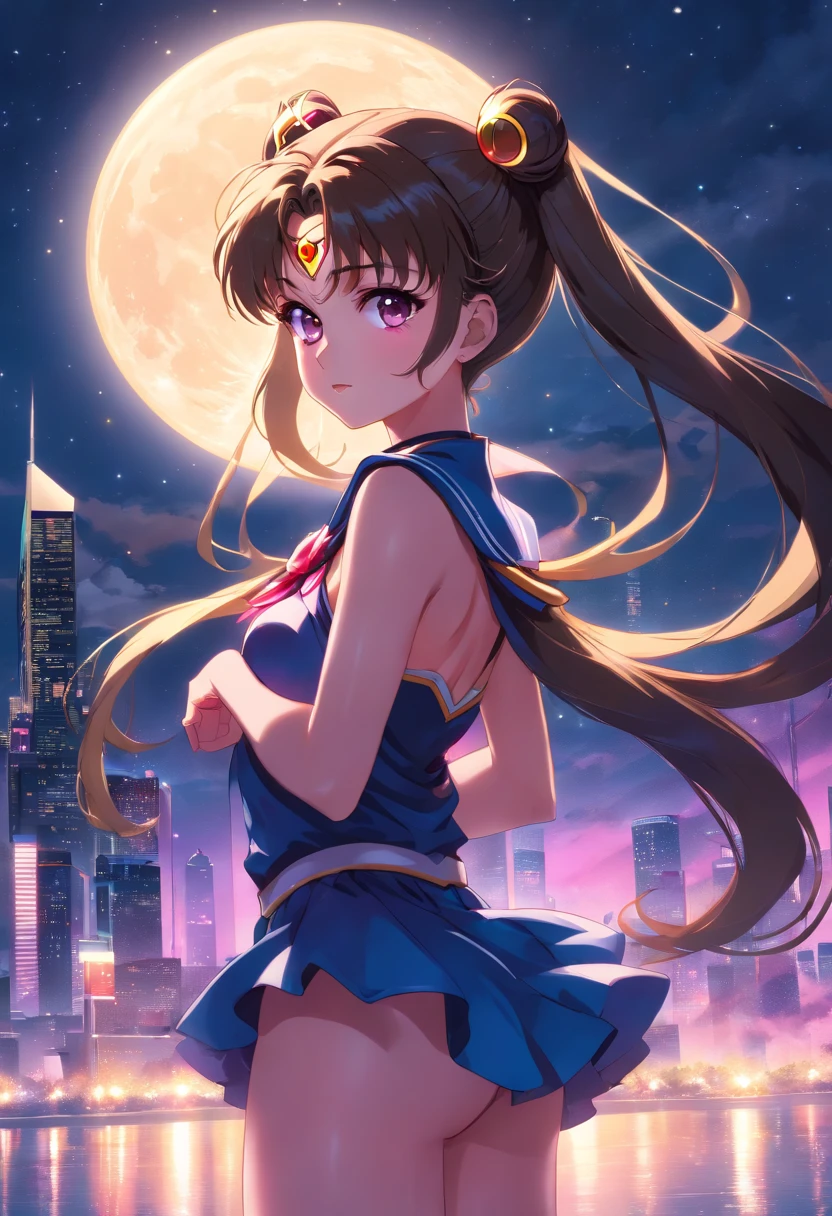 Sailor Moon es violada desnuda, Realista, 1 chica, (chica mágica - SeaArt AI