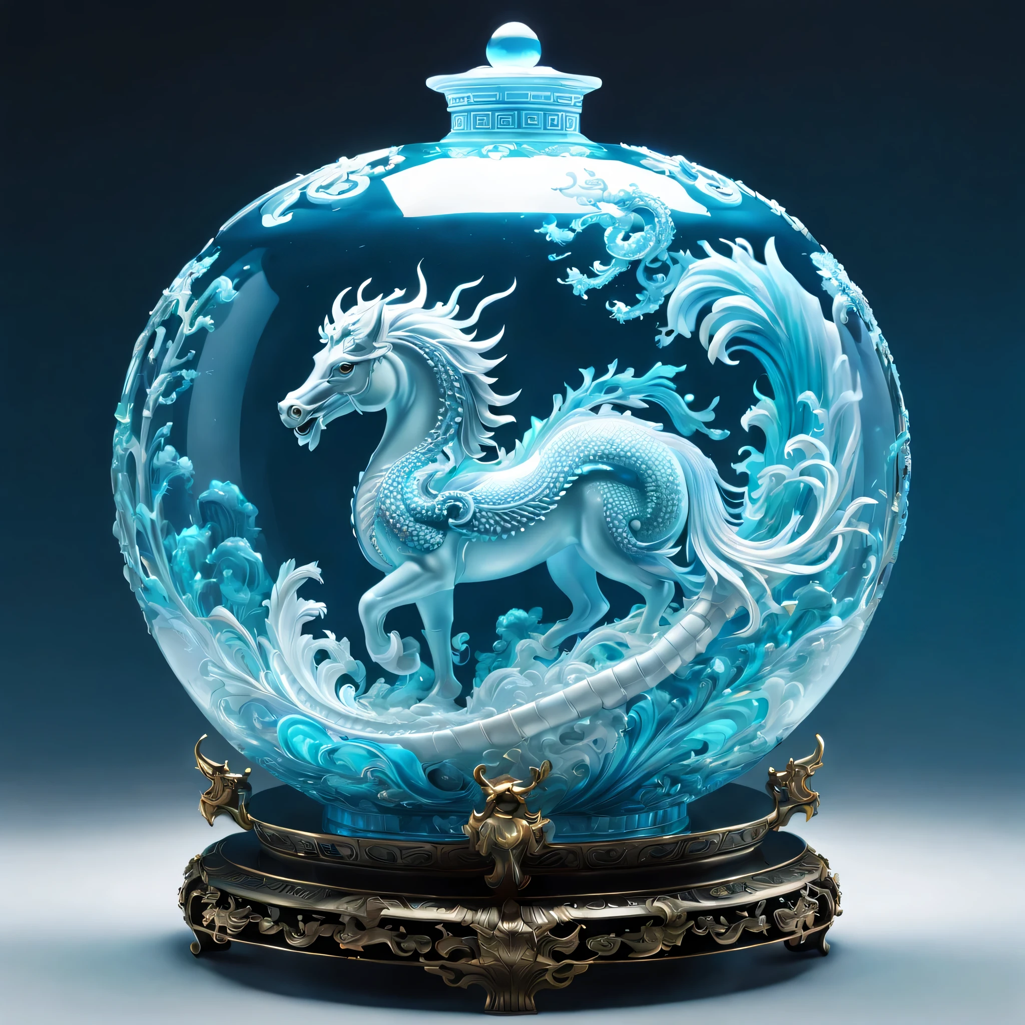 創作花瓶　精巧な彫り物 創作花瓶精巧な彫り物