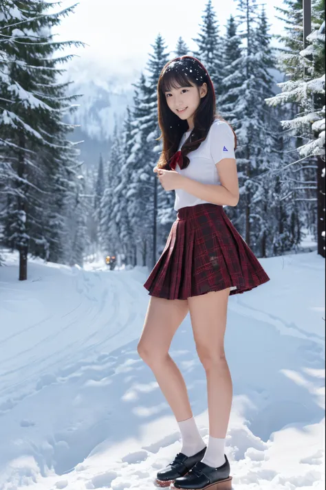 (in 8K、RAW Photos、top-quality、​masterpiece:1.2), (realisitic、Photorealsitic:1.37), ultra-detailliert, high resolution, 1girl in, a closeup, Raw feet, A dark-haired, black eyes, japanese, color contact lens, (beautiful legs:1.3), (slender girl:1.4), a beaut...