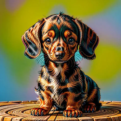 Smol face animals Dog "Produces ultra-high-resolution images of chic miniature Dachshund dogs, In Classic Cat Poses. Advanced ma...