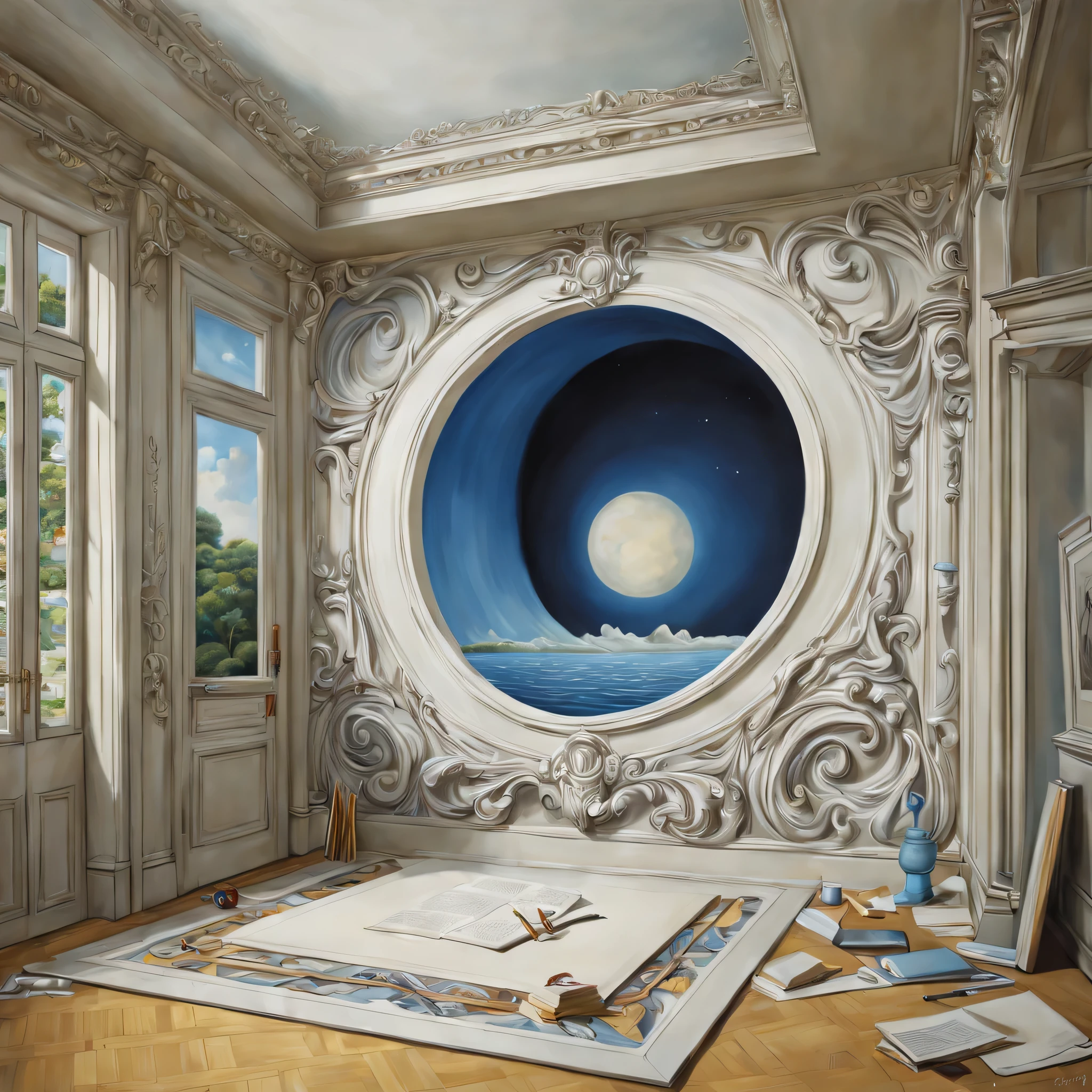 trompe l'oeil,Tridimensionnel,3D,Hallucination,chef-d&#39;œuvre,réalité,Sois poli,Dessiner des détails