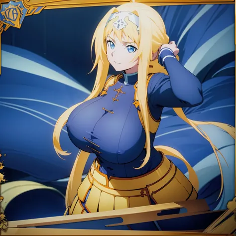 NSFW, anime girl with long blonde hair and blue eyes in a pool, girl from the Knights of the Zodiac, portrait girl from the Knights of the Zodiac, blonde anime girl with long hair, cushart krenz female key art, biomechanical Oppai, nsfw oppai, anime goddes...