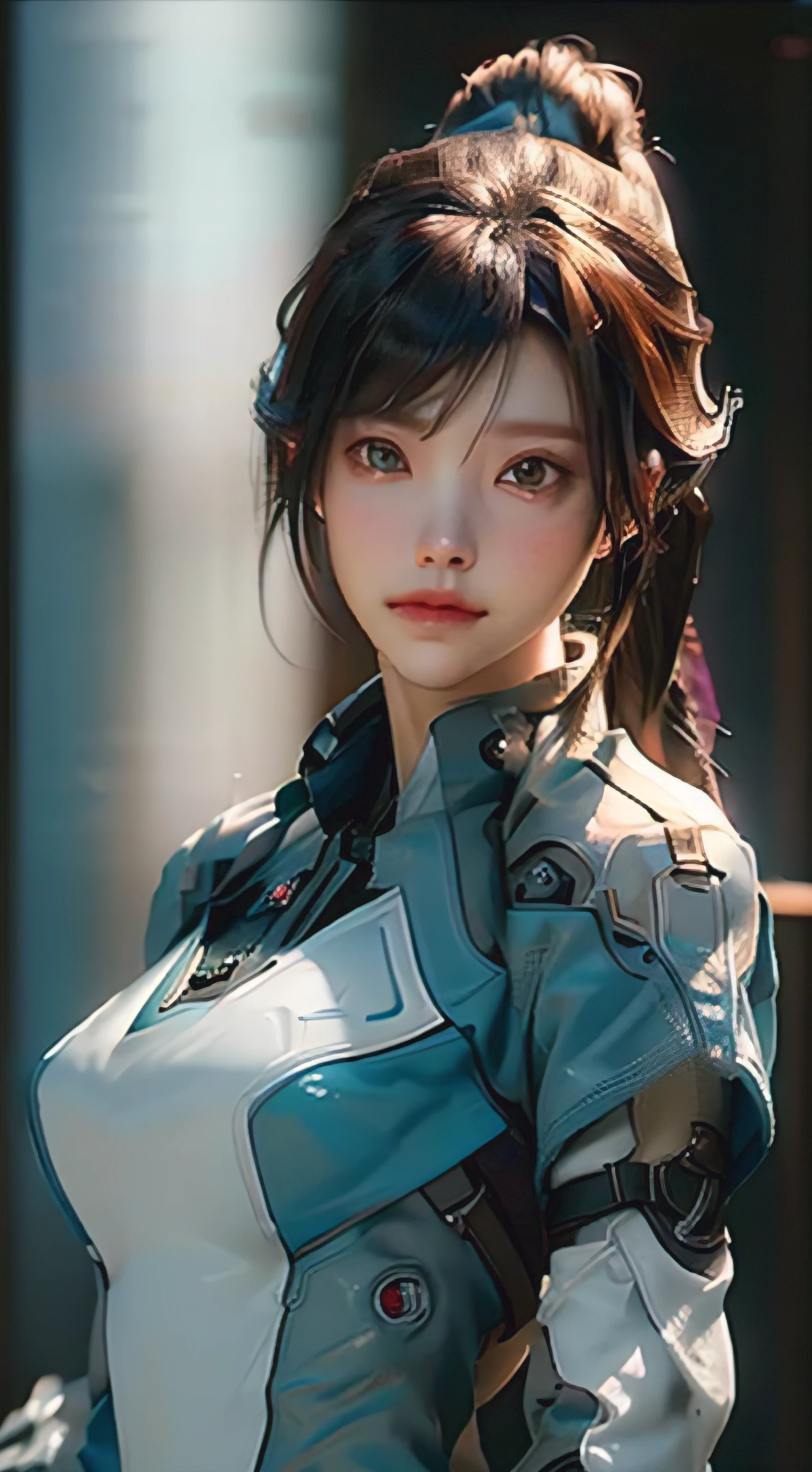 ((best quality)), ((masterpiece)), (detailed:1.4), 3D, Image of a beautiful cyberpunk woman,human development report (high dynamic range),Ray tracing,NVIDIA RTX,super resolution,Unreal 5,subsurface scattering,PBR texture,post processing,Anisotropic filtering,depth of field,Maximum clarity and sharpness,multi-layer texture,Albedo and specular maps,surface coloring,Accurate simulation of light-material interaction,Perfect proportion,octane rendering,Two-tone lighting,Large aperture,Low ISO,white balance,rule of thirds,8K original,