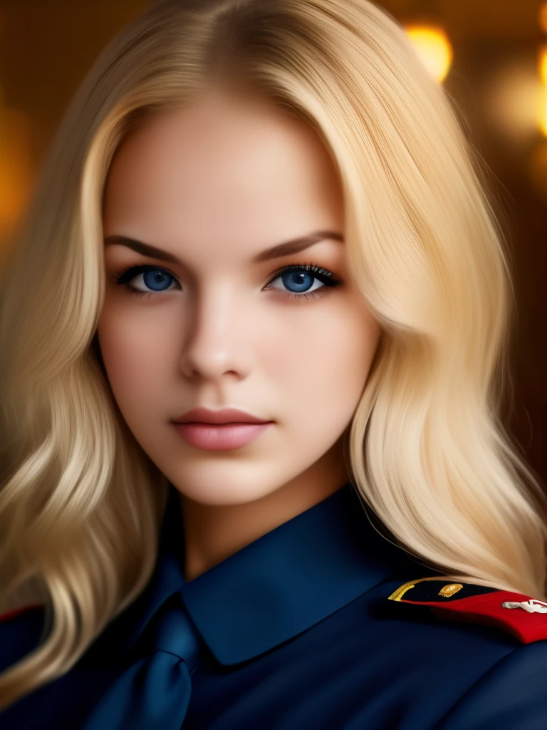 傑作, 最好的品質, 超高RES, 1個女孩, 金髮,  視覺上令人驚嘆, 美麗的, 令人回味的, 情緒化的, 美麗的 young woman, 海軍制服