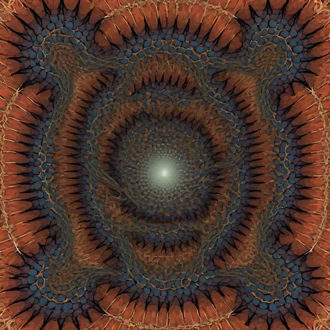 (Optical illusion art:1.3),(:1.5)Paradox diagram，mandelbrot shape，Zentangle，fractal art，geometric paradox