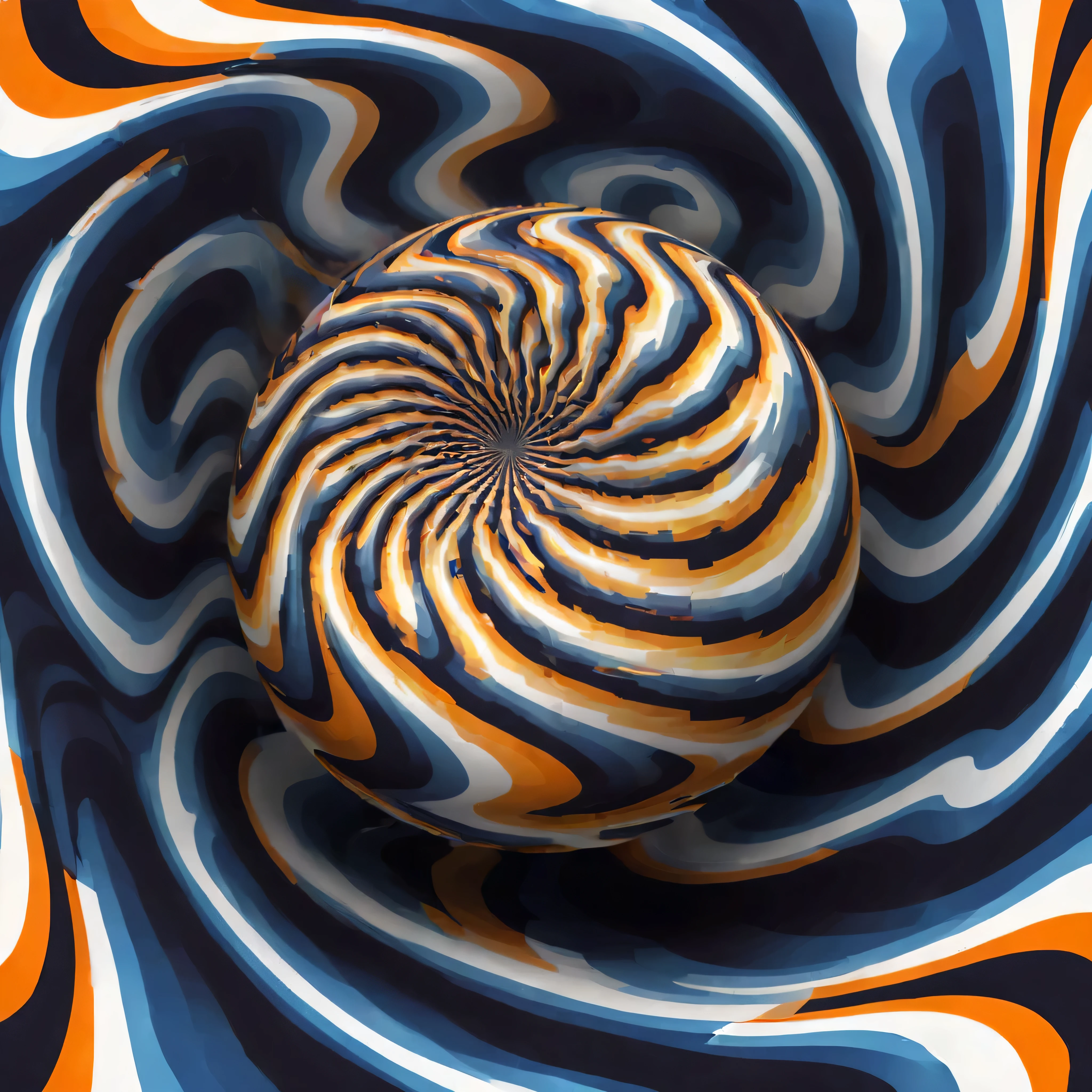 光学illusion，Optical illusion， Ottie, illusion, move, spinning, spiral, ball, eddy, rotate