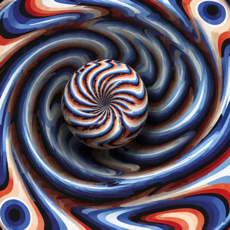 光学illusion，Optical illusion，
Ottie,
illusion,
move,
spinning,
spiral,
ball,
eddy,
rotate