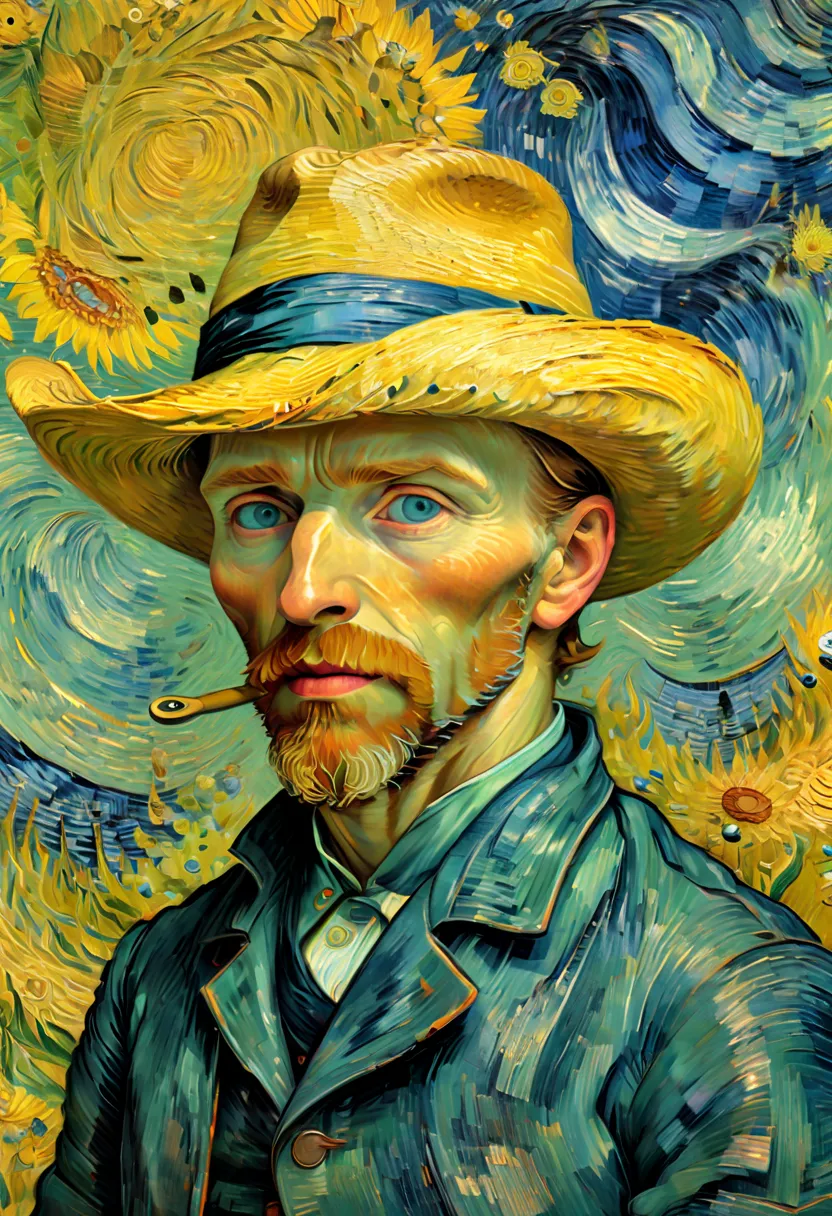 Optical illusion, rotating, by van gogh, enhance, intricate, (best quality, masterpiece, Representative work, official art, Prof...