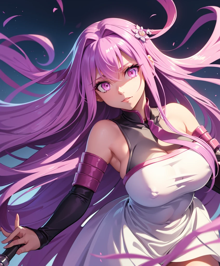 Best quality,Masterpiece,high resolution,Only,{short wedding dress:1.40},{tie:1.20},handsome,{Medusa_FGO:1.15},long_hair,purple_hair,very_long_hair,purple_eyes,breasts,Big_breasts