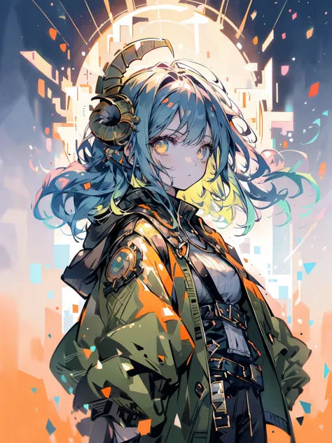 ((live 2D)) masterpiece, 1girl, full body, stands straight, steampunk clothes, military clothing, looking at viewer, detailed fa...