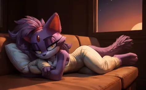 [Blaze the cat], [Uploaded to e621.net; (Pixelsketcher), (wamudraws)], ((masterpiece)), ((HD)), ((High res)), ((furry)), ((solo portrait)), ((front view)), ((full body)), ((detailed fur)), ((detailed shading)), ((cel shading)), ((beautiful render art)), ((...
