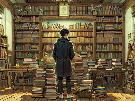 （（（masterpiece、Highest image quality、highest quality、highly detailed unity 8ｋwallpaper）））、（（（fantasy、grand library）））、（Large amo...