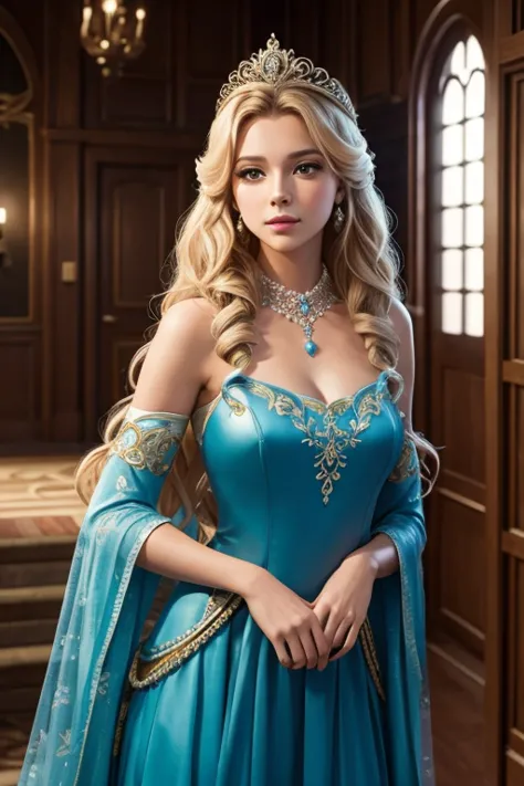 uma princesa da disney aurora como tatiana romanova, de 20 anos