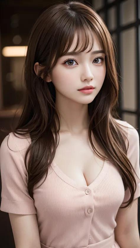 woman, Large breasts, facingviewer,fcPortrait, Cropped sweater - SeaArt AI