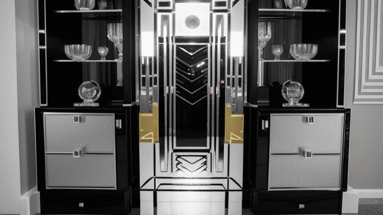 Set 2 : Art Deco style interior (20240120) created with SeaArt AI