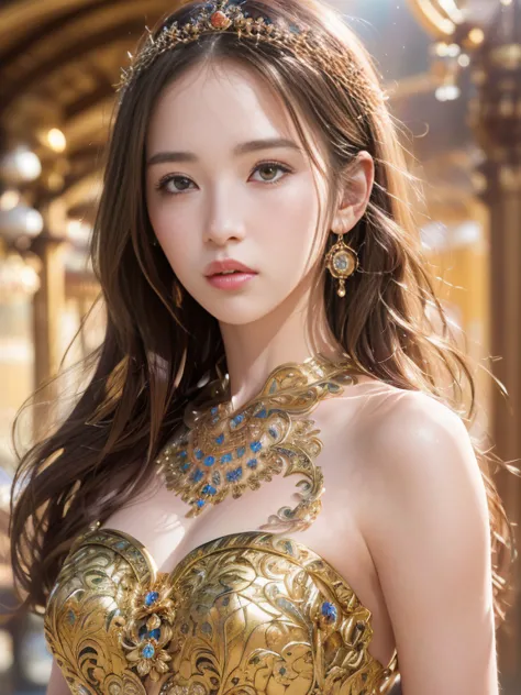 (masterpiece, ultra quality, high-res, 10, intricate: 1.2), (detailed face:1.2),so pretty, detailed skin,brown hair, pores, absu...