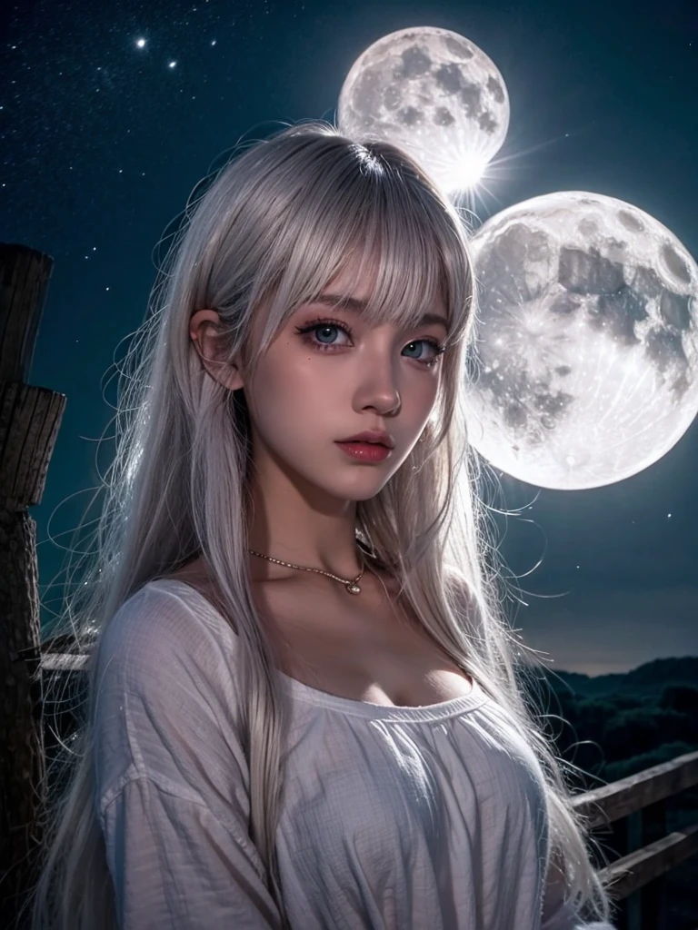 Weißes Mondlicht-Mädchen  