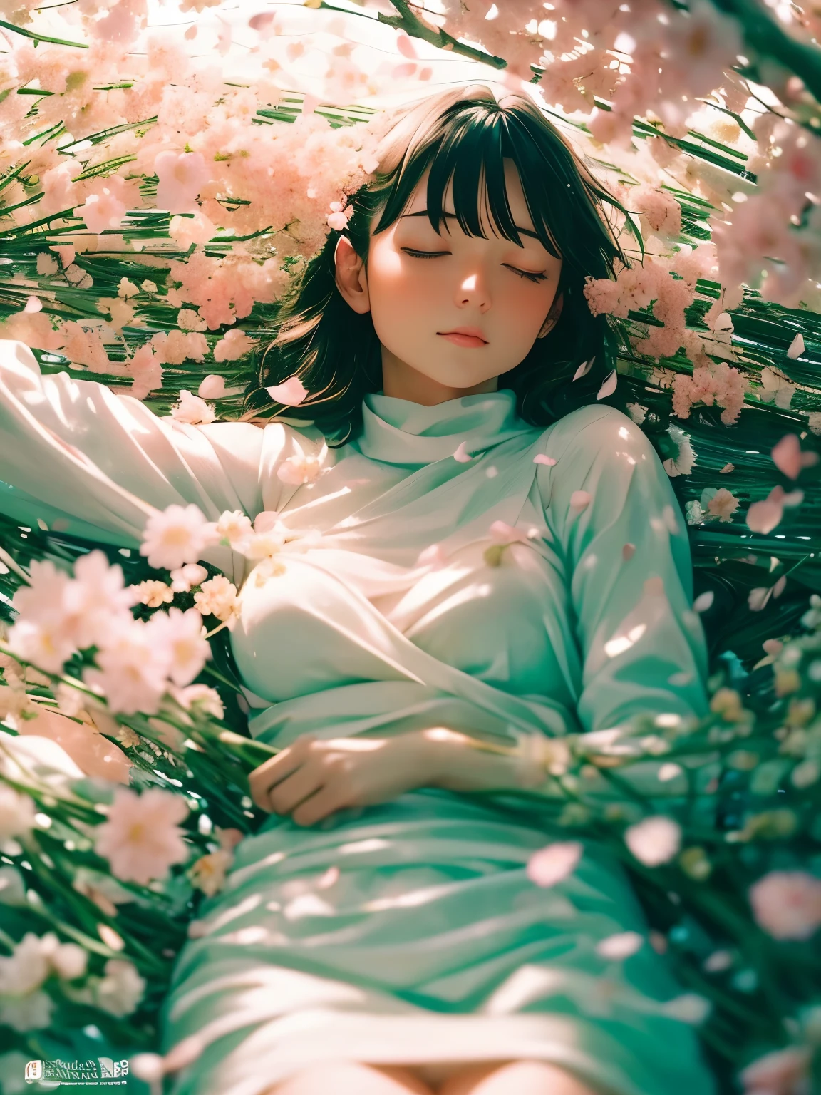 (best quality,highres:1.2),ultra-detailed,(realistic:1.37)
A woman stands calmly with her eyes closed,autumn background,cherry blossoms,beautiful detailed eyes,peaceful expression,floating leaves,rays of sunlight,vibrant colors,faint breeze,serene atmosphere,subtle shadows,fine details,graceful posture,flowing dress,warm sunlight filtering through the trees,colorful foliage,gentle rustling of leaves,delicate petals falling,tranquil ambiance,calmness and stillness,dreamlike scenery,serenity and tranquility,autumn leaves,soft warm light,serene beauty,quiet contemplation,harmony with nature,dancing petals,falling leaves,whispering wind,peaceful nature,captivating tranquility,poetic ambience,serene landscape,gentle autumn breeze,peaceful retreat,cherry blossom petals,autumn colors,touched by golden sunlight.