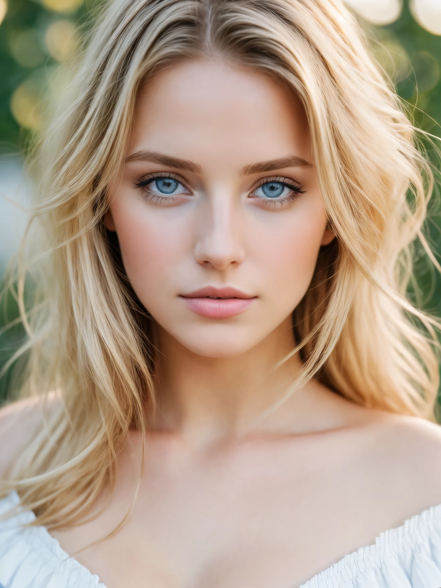 Jeune femme blonde, Belle femme,Cheveux raides, (chef-d&#39;œuvre, qualité supérieure, haute résolution:1.4), 1 fille,20 ans,Des seins énormes,ange,abdos, texture des pores de la peau, cheveux blond, HD , photo, Cinématique, tout le corps, Réaliste,vue lointaine, (8k, photo brute, qualité supérieure, chef-d&#39;œuvre:1.2), ( Réaliste, photo-Réaliste:1.33), Meilleure qualité, yeux détaillés bleus, Mignon,Lumière naturelle, profondeur de champ, grain de film, Peau ridée, POINTU, detailed and Réaliste a woman , dehors,montre-nous son décolleté, regarder la caméra, ruffled lips soft Lumière naturelle, Photographie de portrait, photographie magique, Éclairage dramatique, photoréalisme, Super détaillé, composition de portrait intime, Leica 50mm,haut à épaules dénudées