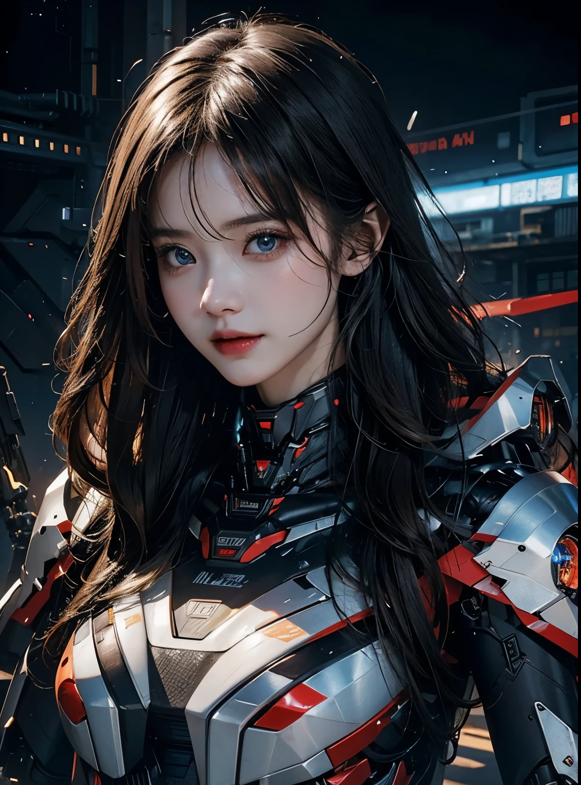 Piel áspera, Súper detallado, Detalles avanzados, alta calidad, 最alta calidad, Alta resolución, 1080p, disco duro, Hermoso,(Maquina de guerra),Hermosoサイボーグの女性,Chica cyborg mecha,Modo de batalla,chica de cuerpo mecha,彼女は未来的なMaquina de guerraのメカを身に着けています,tiro de cuerpo completo