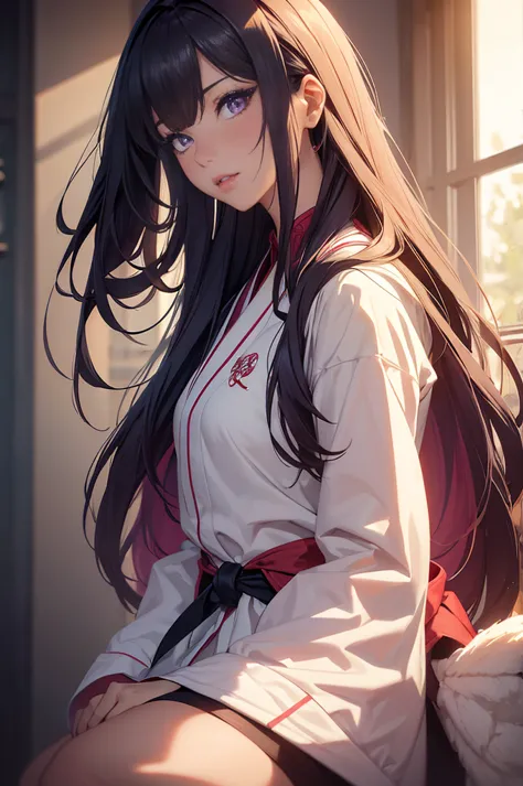 a girl/Character themes: MeiMei，From anime《Jiu-Jitsu Express》, Very detailed, beautiful fine hair, Incredibly detailed faces, St...